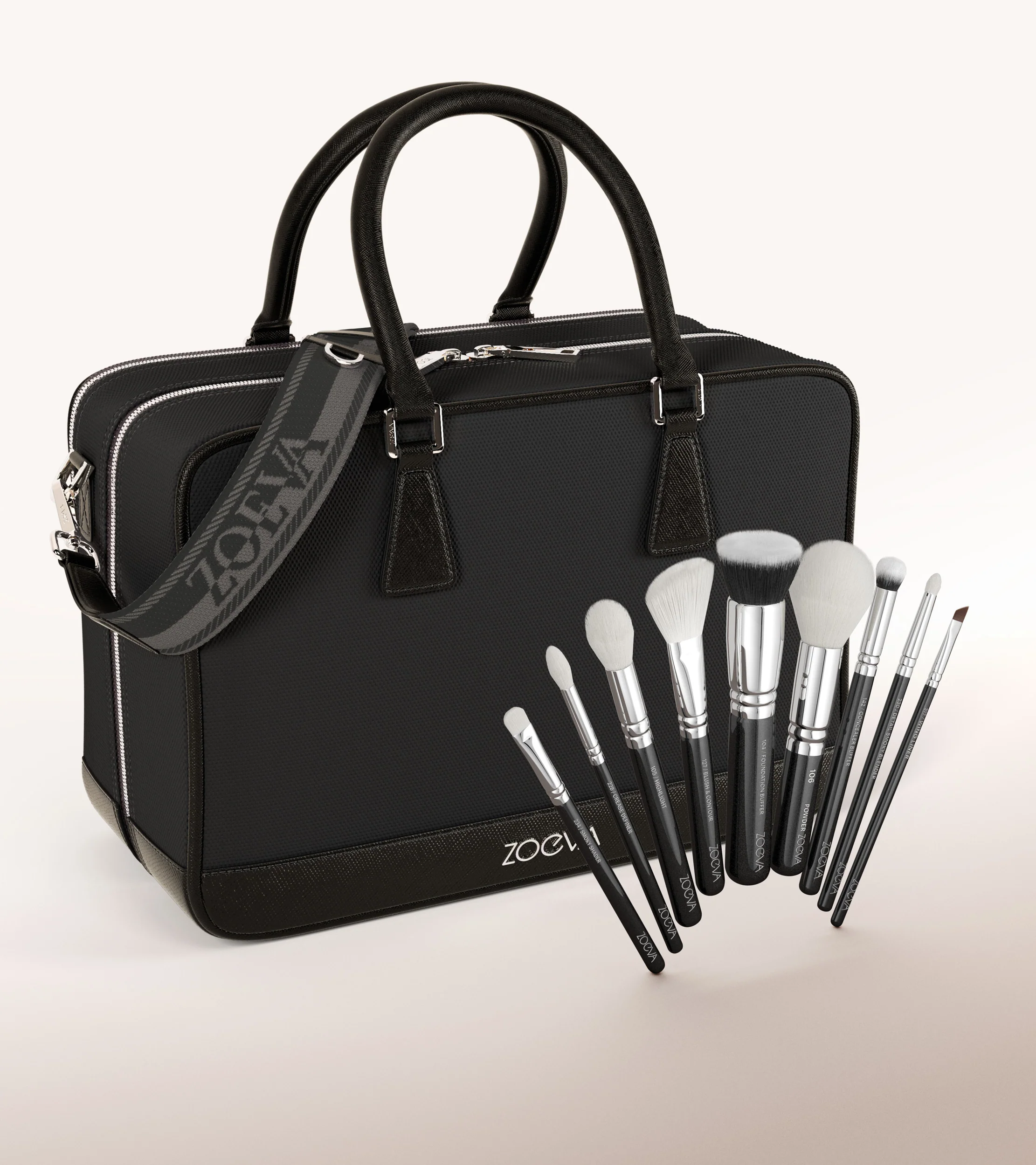 The Zoe Bag & The Complete Pinselset (Black)