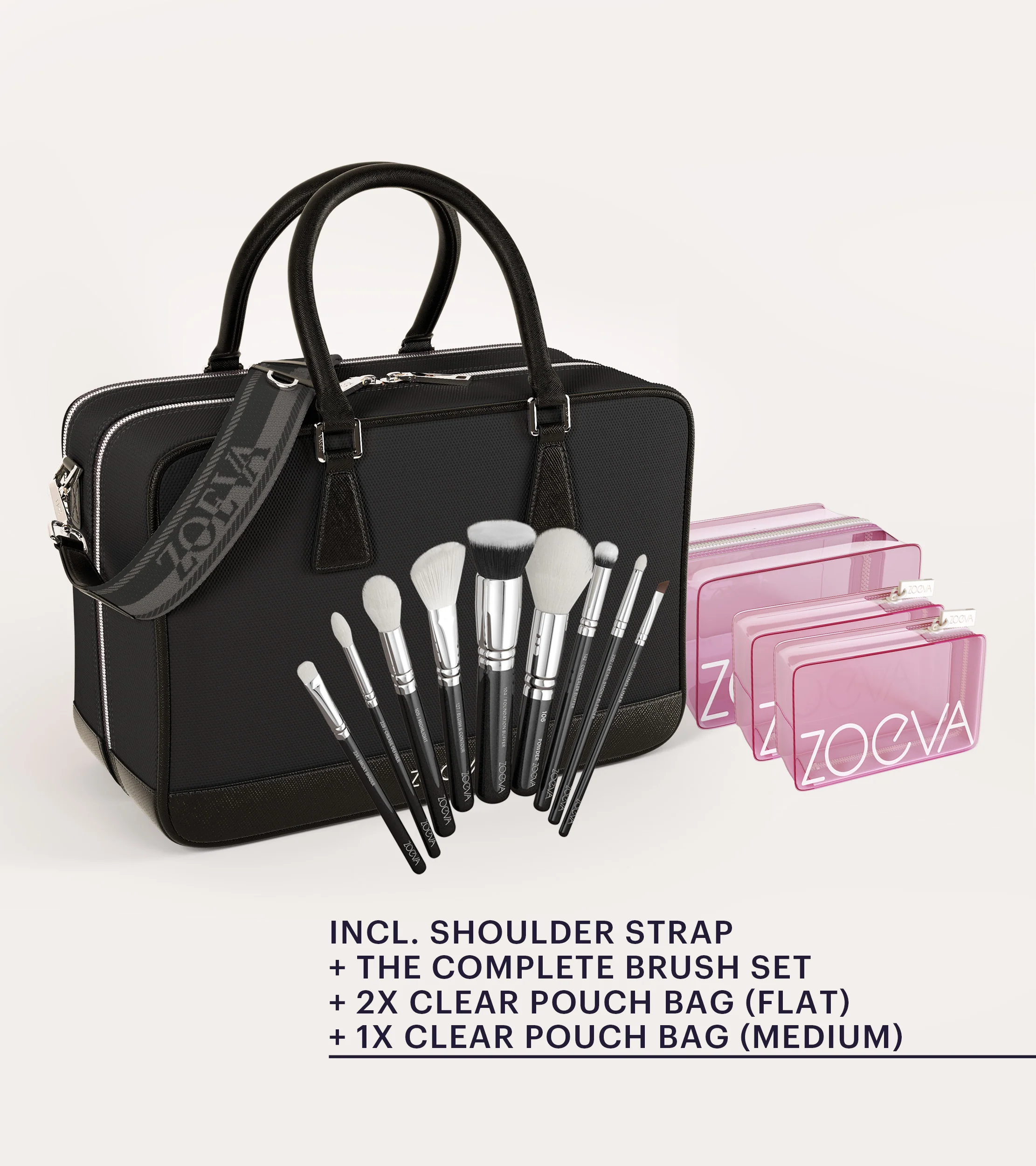 The Zoe Bag & The Complete Pinselset (Black) - Image 7