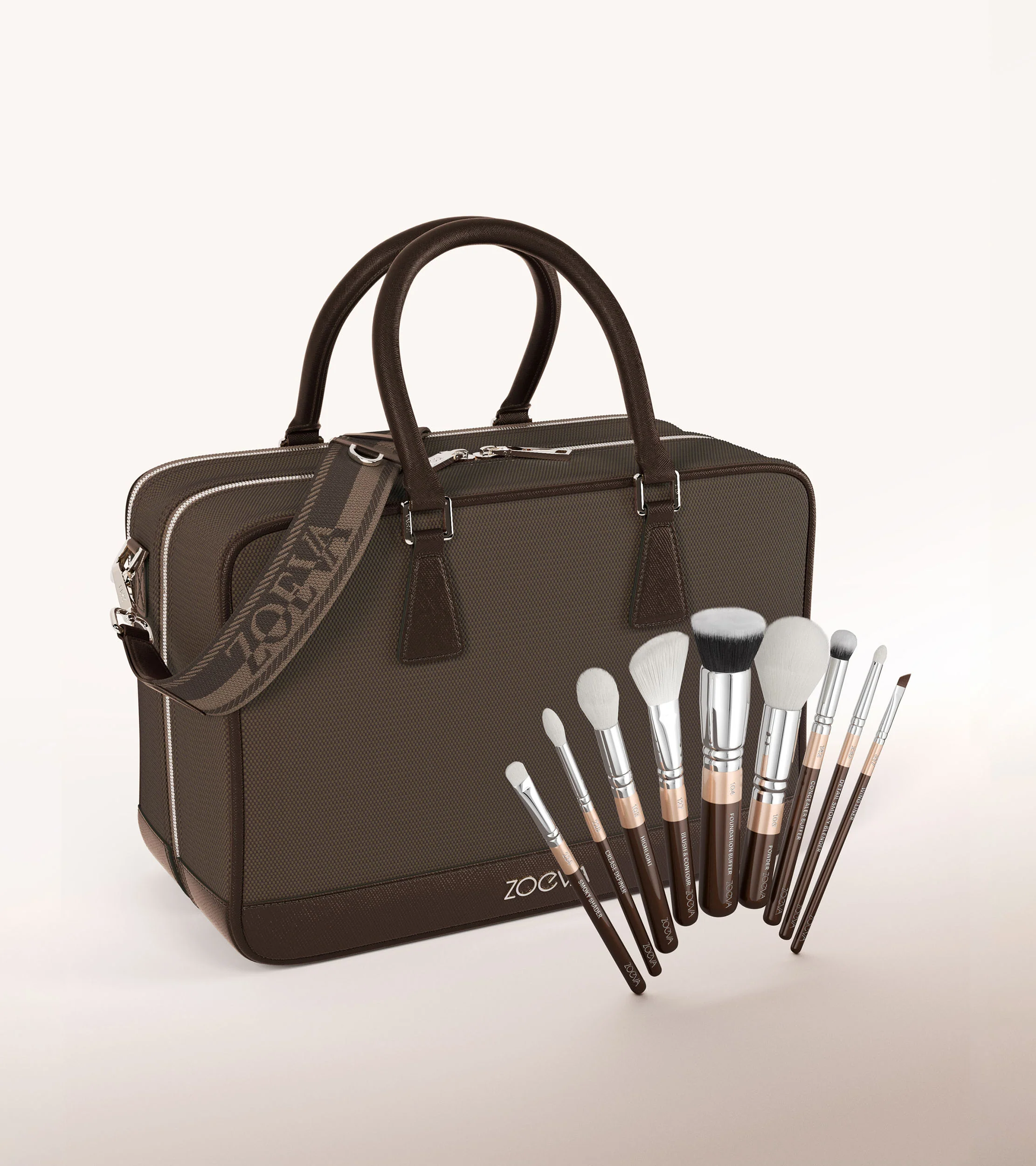 The Zoe Bag & The Complete Pinselset (Chocolate)