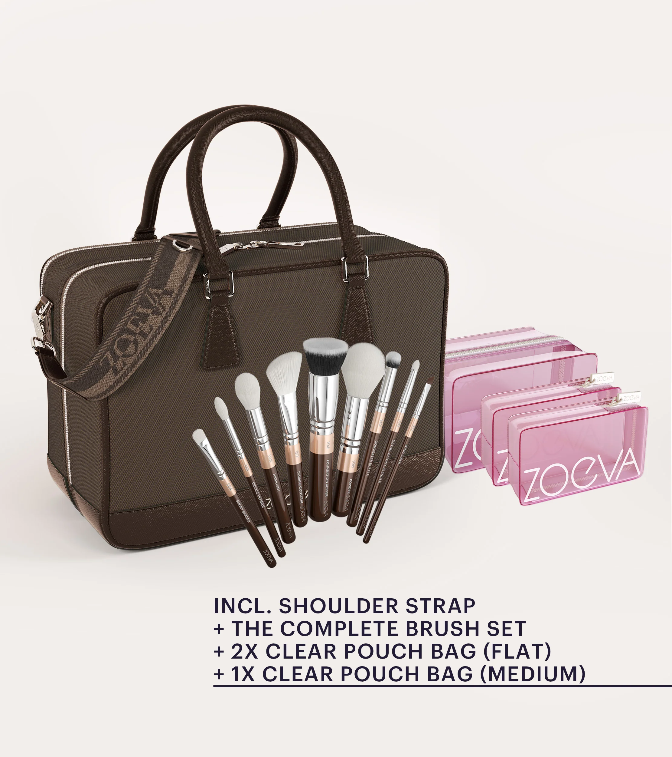 The Zoe Bag & The Complete Pinselset (Chocolate) - Image 6