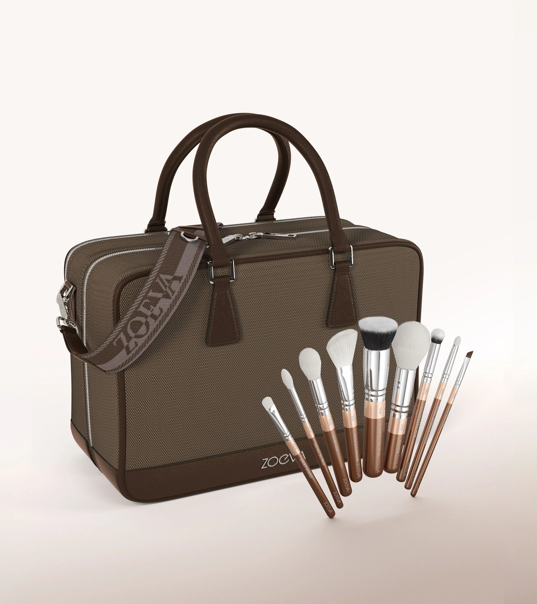 The Zoe Bag & The Complete Pinselset (Light Chocolate)