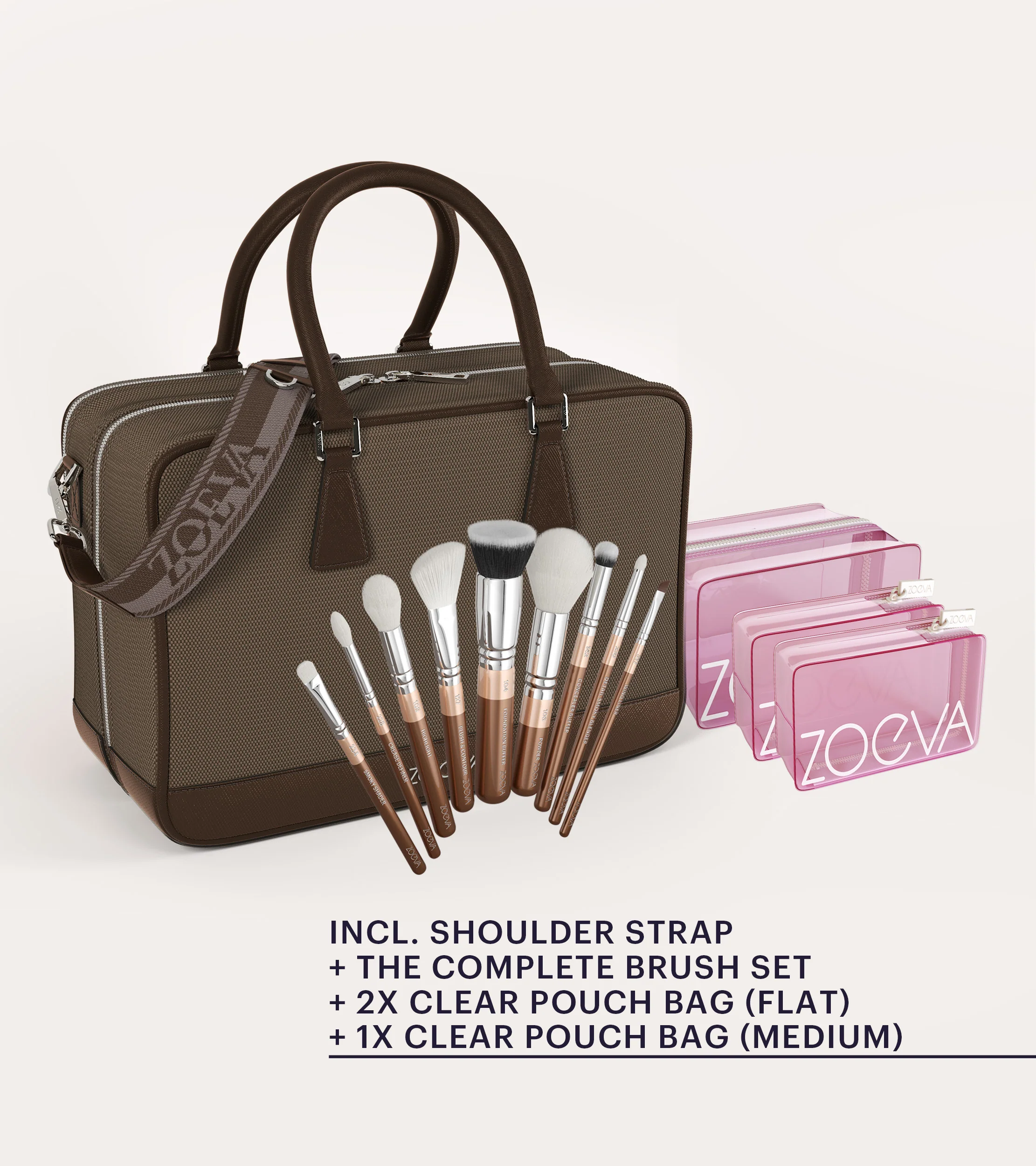 The Zoe Bag & The Complete Pinselset (Light Chocolate) - Image 6