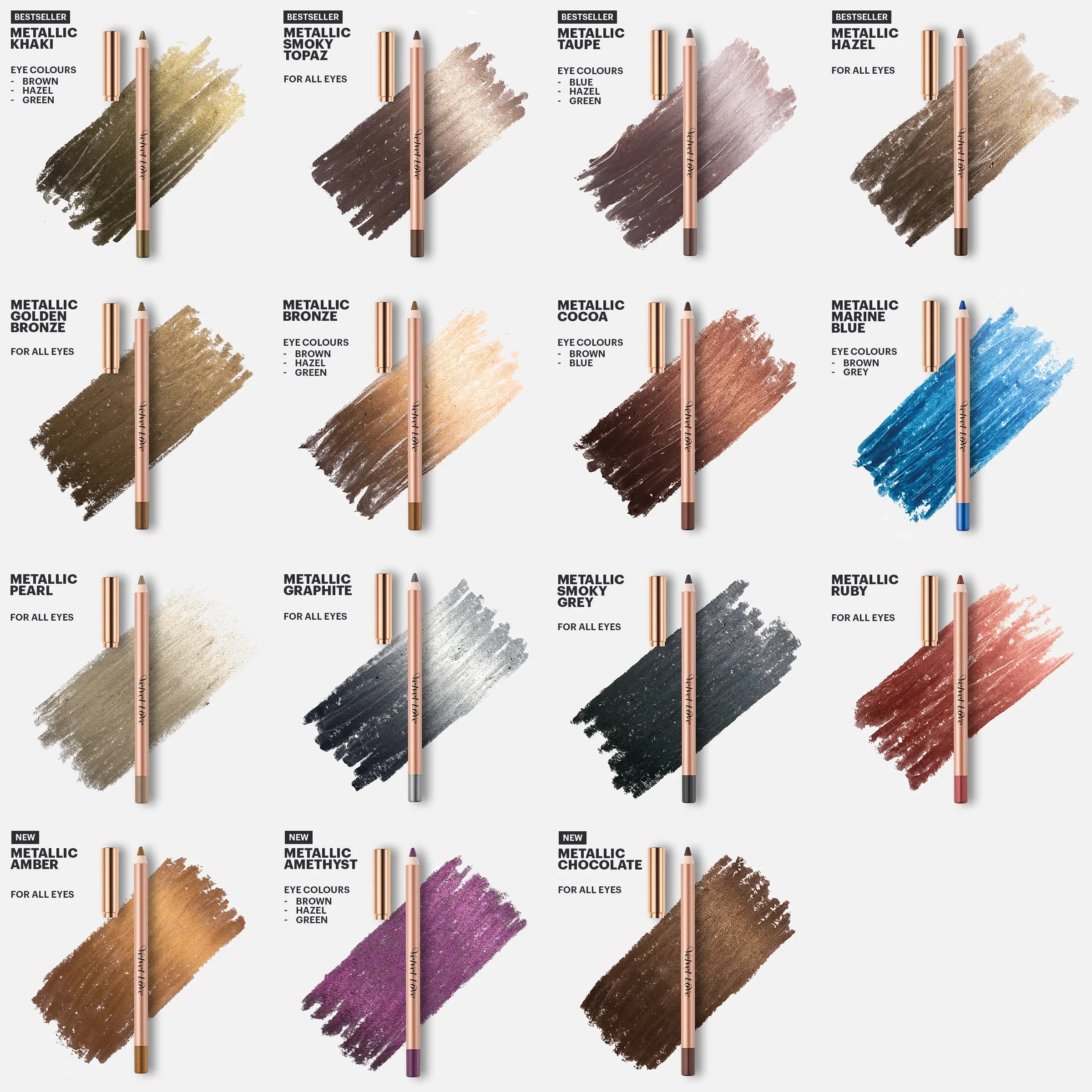 Velvet Love Eyeliner Pencil (Metallic Graphite) - Image 5